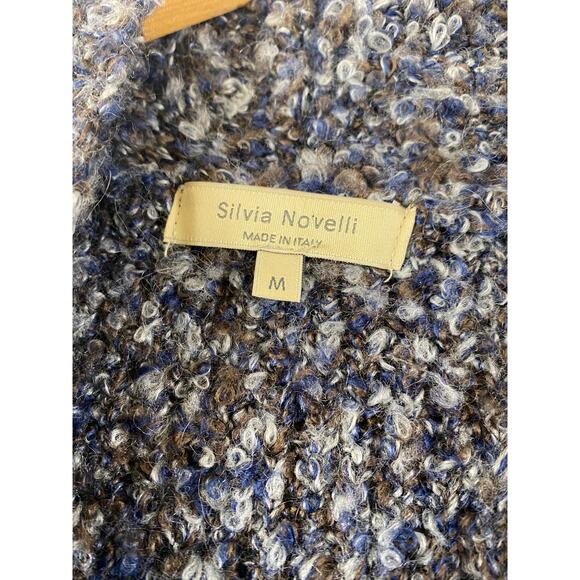 Italian Made Silvia Novelli Mohair Wool Blend Cardigan Sweater - Picture 3 of 6